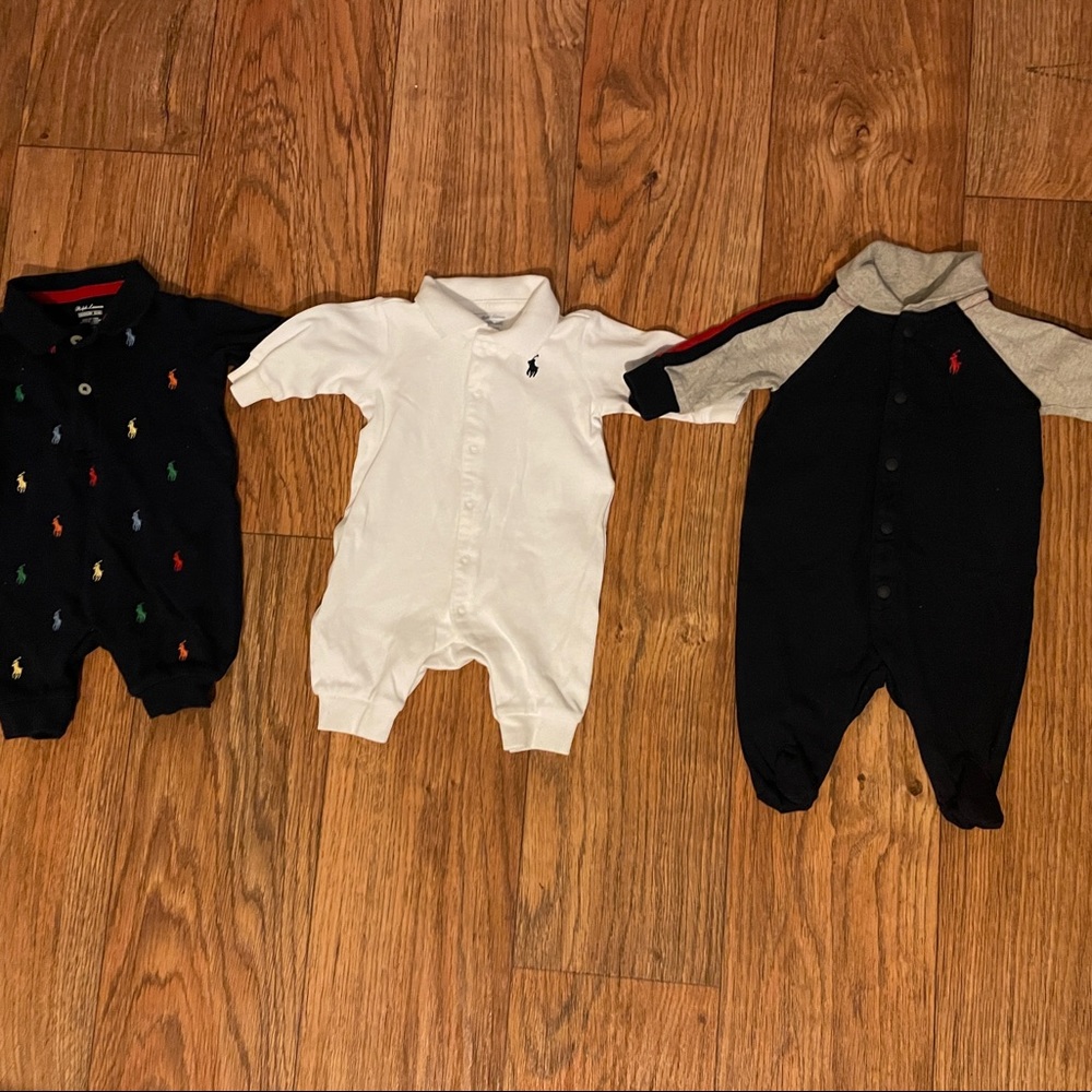Ralph Lauren Newborn coverall bundle set